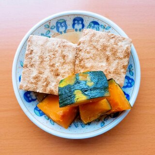 焼き豆腐と南瓜の煮物
